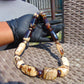 98 gr Small Necklace beads Indonesian White Amber for Healing A13K221