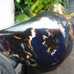 1643 gr Full Polished 22x11x9 cm Indonesian Black Blue Amber for Healing ML59
