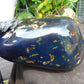 1643 gr Full Polished 22x11x9 cm Indonesian Black Blue Amber for Healing ML59