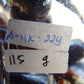 115 gr Small Necklace beads Indonesian Dark Chery Red Blue Amber for Healing A11K229