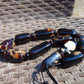 118 gr Small Necklace beads Indonesian Black Blue Amber for Healing A11K219