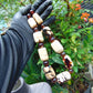 255 gr 19 beads Big Necklace Indonesian white Amber for Healing AWKK4