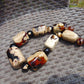307 gr 15 beads Big Necklace Indonesian white Amber for Healing AWKK5