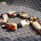 307 gr 15 beads Big Necklace Indonesian white Amber for Healing AWKK5