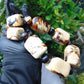 307 gr 15 beads Big Necklace Indonesian white Amber for Healing AWKK5
