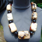 307 gr 15 beads Big Necklace Indonesian white Amber for Healing AWKK5
