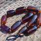 135 gr Small Necklace beads Indonesian Blue Amber for Healing A11K224