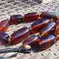 135 gr Small Necklace beads Indonesian Blue Amber for Healing A11K224