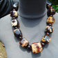 209 gr 23 beads Big Necklace Indonesian white Amber for Healing AWKK11