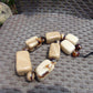 314 gr 15 beads Big Necklace Indonesian white Amber for Healing AWKK2