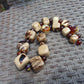 171 gr 31 beads Big Necklace Indonesian white Amber for Healing AWKK3