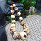 171 gr 31 beads Big Necklace Indonesian white Amber for Healing AWKK3