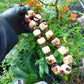 171 gr 31 beads Big Necklace Indonesian white Amber for Healing AWKK3