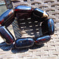 123 gr 7 Square Beads Bangle Indonesian Amber for Healing 26BE31