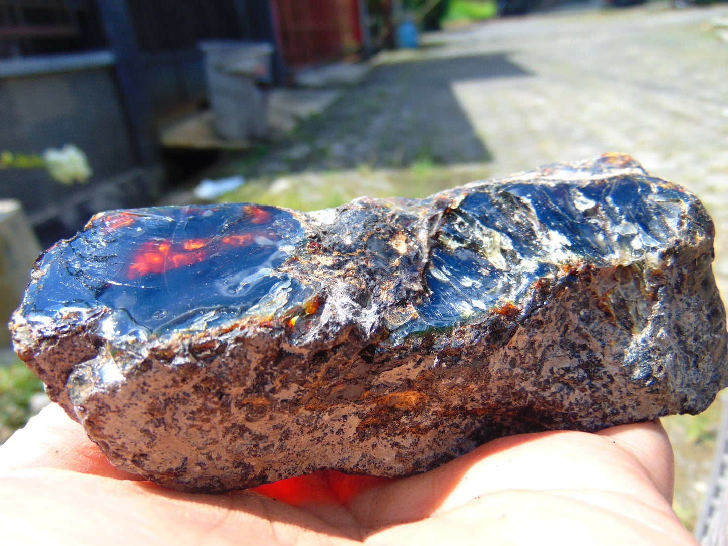 116 gram Rough Raw Indonesian Blue Amber for Healing 25RBAR5