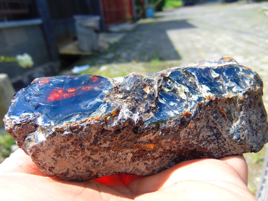 116 gram Rough Raw Indonesian Blue Amber for Healing 25RBAR5