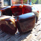 122 gr 7 Square Beads Bangle Indonesian Amber for Healing 26BE44