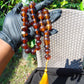 107 gr Tasbih Mesbah Rosary 33+2 Beads 18 mm Indonesian Red Yellow Bluish Amber for Healing TB17i14