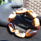112 gr 7 Square Beads Bangle Indonesian White Amber for Healing 26BE42
