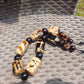 221 gr 19 beads Big Necklace Indonesian white Amber for Healing AWKK9