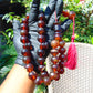 147 gr Tasbih Mesbah Rosary 33+3 Beads 19 mm Indonesian Red Amber for Healing FR28
