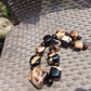 230 gr 23 beads Big Necklace Indonesian red white Amber for Healing AWKK1