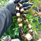 156 gr 27 beads Big Necklace Indonesian red white Amber for Healing AWKK10