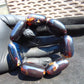 100 gr 7 Square Beads Bangle Indonesian Amber for Healing A7G43