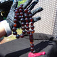 147 gr Tasbih Mesbah Rosary 33+3 Beads 19 mm Indonesian Black Amber for Healing FR30