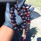 147 gr Tasbih Mesbah Rosary 33+3 Beads 19 mm Indonesian Black Amber for Healing FR30