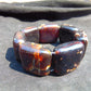 117 gr 7 Square Beads Bangle Indonesian Amber for Healing 26BE49
