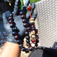 65 gr Tasbih Mesbah Rosary 33+3 Beads 19 mm Indonesian Dark White Amber for Healing
