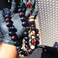 65 gr Tasbih Mesbah Rosary 33+3 Beads 19 mm Indonesian Dark White Amber for Healing