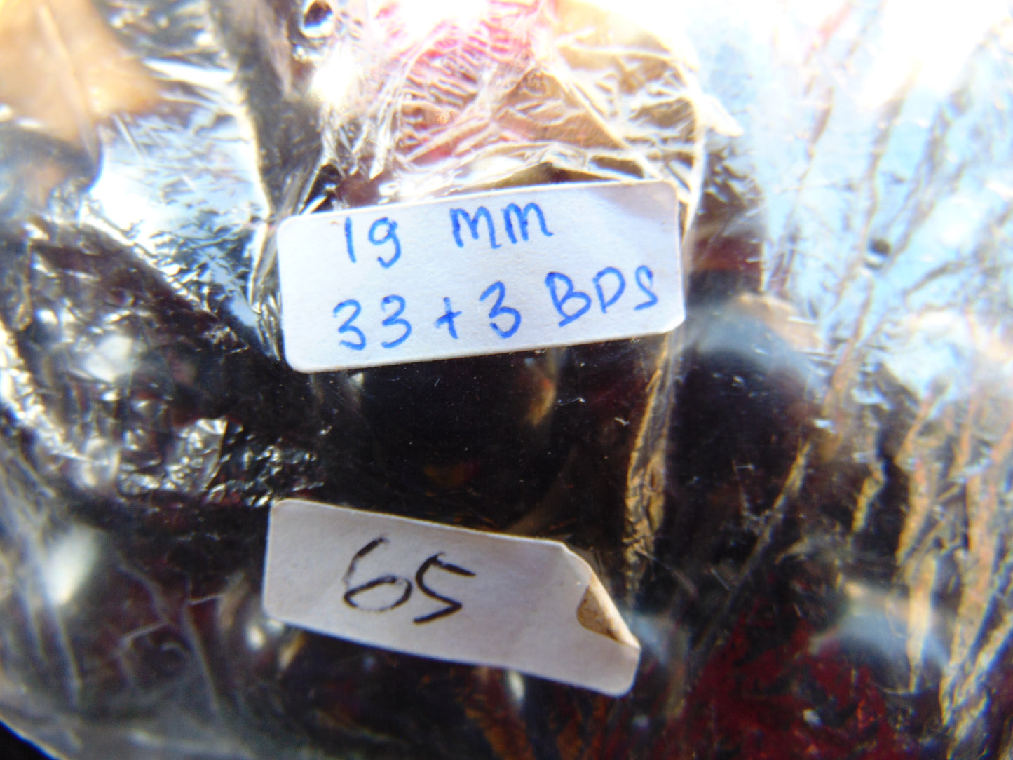 65 gr Tasbih Mesbah Rosary 33+3 Beads 19 mm Indonesian Dark White Amber for Healing