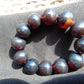 56 gram 12 Beads Mala Bracelet Indonesian Dark Red Amber 20 mm for Healing G20B24
