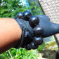 56 gram 12 Beads Mala Bracelet Indonesian Dark Red Amber 20 mm for Healing G20B24