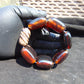 89 gr 7 Square Beads Bangle Indonesian Amber for Healing 26BE41