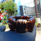 89 gr 7 Square Beads Bangle Indonesian Amber for Healing 26BE41