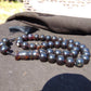 149 gr Tasbih Mesbah Rosary 33+3 Beads 19 mm Indonesian Black Amber for Healing BB1A