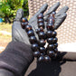 149 gr Tasbih Mesbah Rosary 33+3 Beads 19 mm Indonesian Black Amber for Healing BB1A