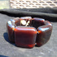 116 gr 7 Square Beads Bangle Indonesian Amber for Healing 26BE45