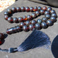 136 gr Tasbih Mesbah Rosary 35 Beads 18 mm Indonesian Black Amber for Healing TB18i2