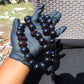 136 gr Tasbih Mesbah Rosary 35 Beads 18 mm Indonesian Black Amber for Healing TB18i2