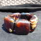99 gr 7 Square Beads Bangle Indonesian Amber for Healing 26BE30