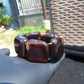 99 gr 7 Square Beads Bangle Indonesian Amber for Healing 26BE30