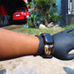 99 gr 7 Square Beads Bangle Indonesian Amber for Healing 26BE30