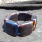 117 gr 7 Square Beads Bangle Indonesian Amber for Healing 26BE43