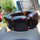 121 gr 7 Square Beads Bangle Indonesian Amber for Healing 26BE33