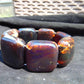 107 gr 7 Square Beads Bangle Indonesian Amber for Healing 26BE38