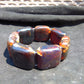 107 gr 7 Square Beads Bangle Indonesian Amber for Healing 26BE38